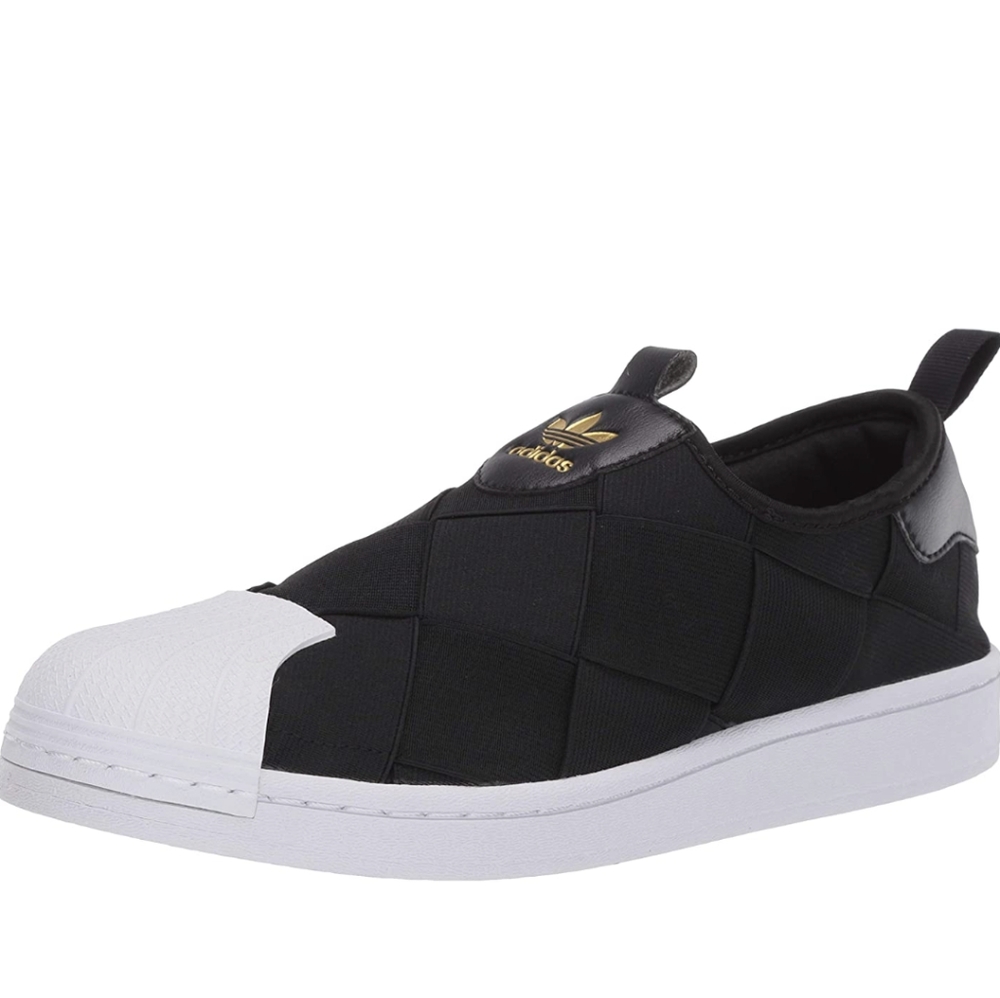 Adidas Superstar slip-on shoes-Black, 8.5W